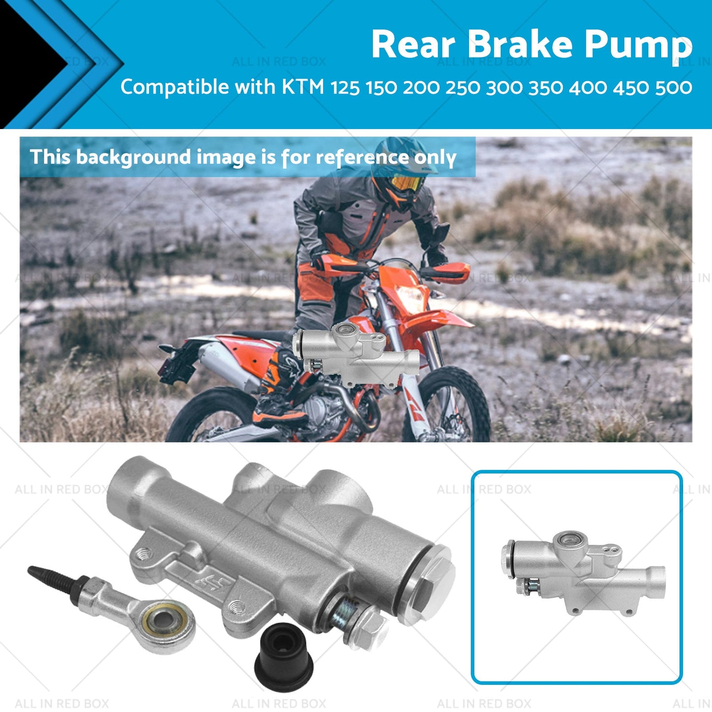 Rear Brake Master Cylinder Suitable for KTM 125 150 200 250 300 350 400 450 500-0
