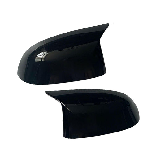 2x Black Rear Mirror Cover Caps Suitable For BMW X3 G01 / X4 G02 / X5 G05 / X6 G06-1