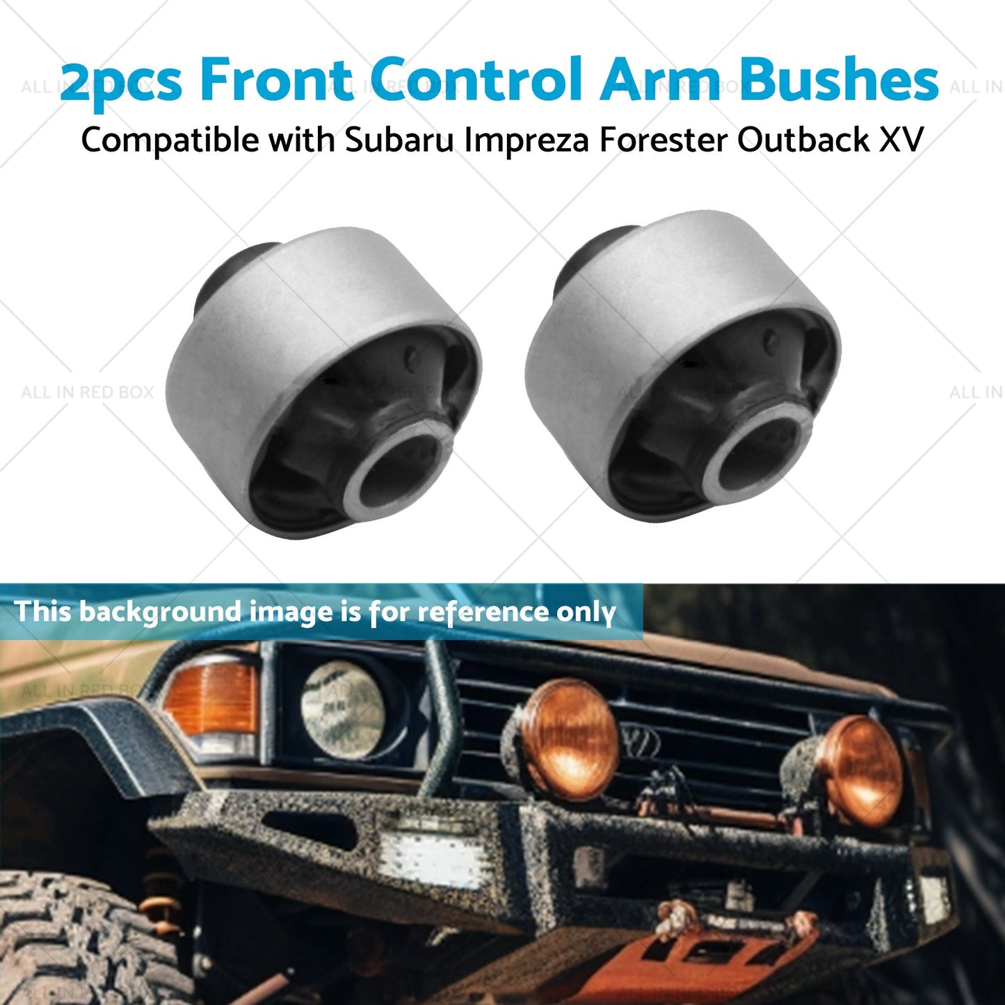 2x Front Lower Control Arm Bush Suitable For Subaru Impreza Forester Outback XV-3