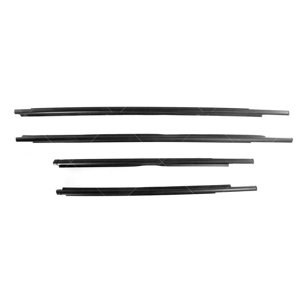 4x Car Window Glass Seal Weatherstrip Sweep Belt Suitable For Toyota Yaris 07-11-4