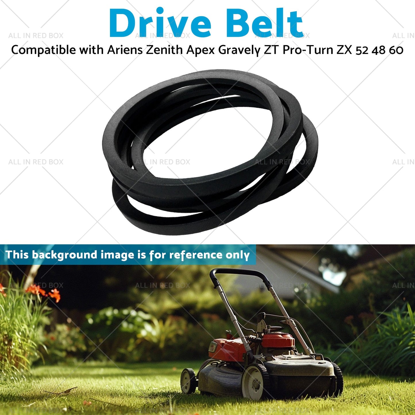 Drive Belt Suitable for Ariens Zenith Apex Gravely ZT Pro-Turn ZX 52 48 60-3