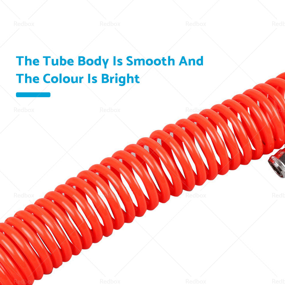 6m Coil Air Compressor Hose Recoil Hose 5mm x 8mm PU with Nitto Style Fittings-4