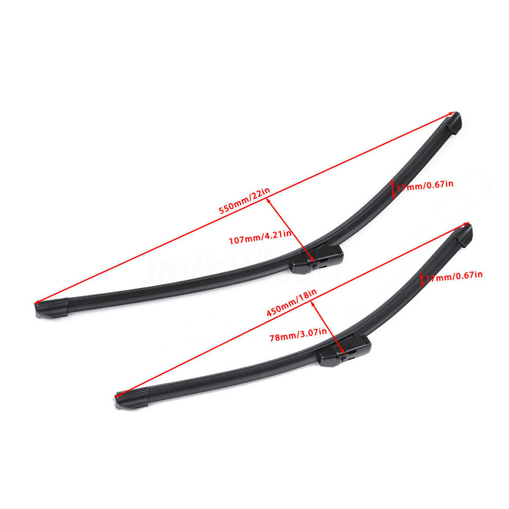 Front Windscreen Wiper Blades Pair 18 Inch & 22 Inch Suitable For Holden Colorado RG 2012-2019-3
