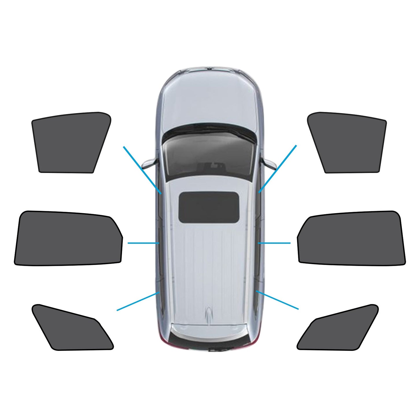 Window Magnetic Mesh Sunshades Suitable for Kia Sportage 21-24 UVA Protection-4