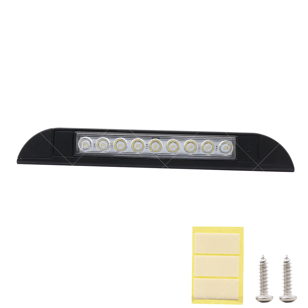 256mm 12V 9 LED Awning Light Touch Switch Strip Bar Caravan Camper Boat Marine-2