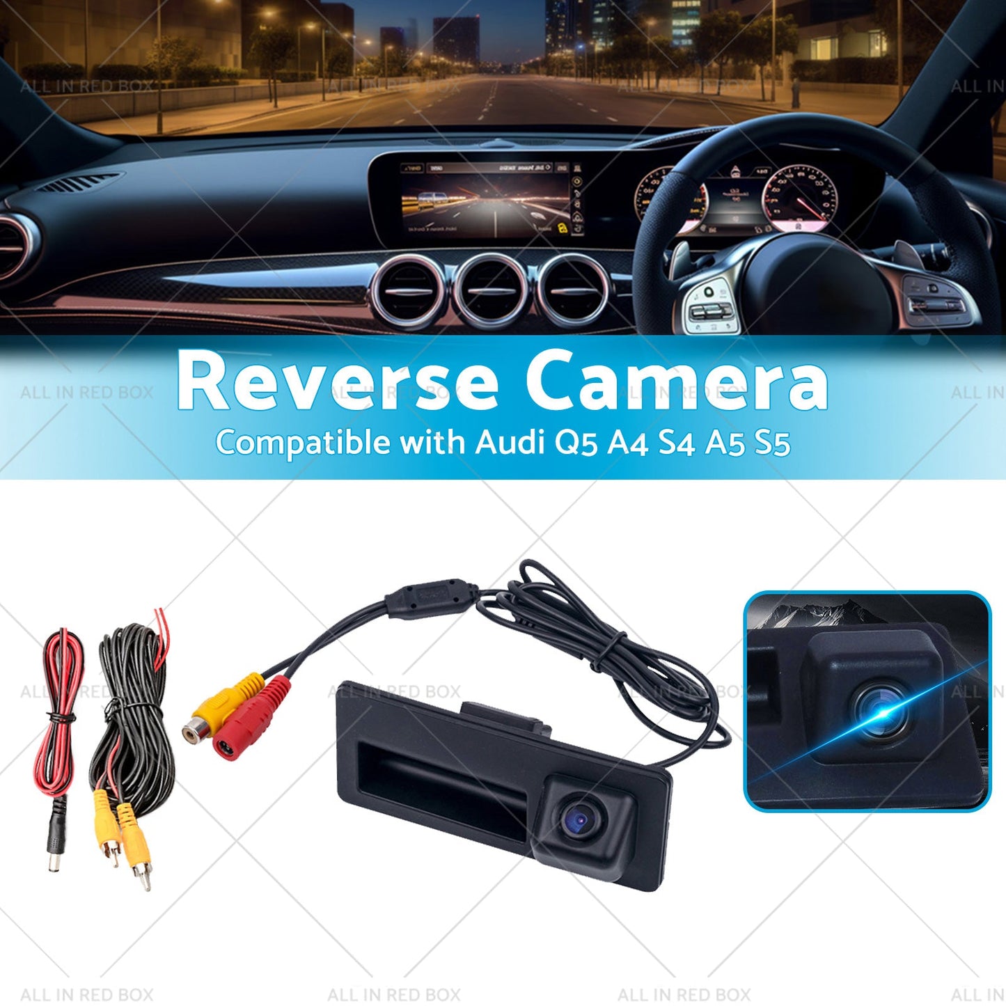 Auto Reverse Parking Camera Suitable for Audi Q5 A4 S4 A5 S5 Handle strip-2