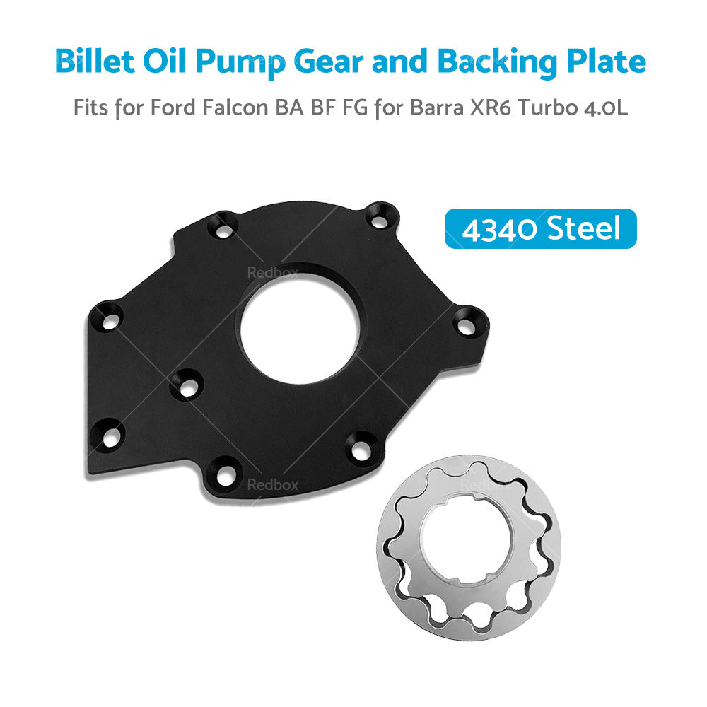 Billet Oil Pump Gears and Backing Plate Fits for Falcon BA BF FG Barra XR6 Turbo-4