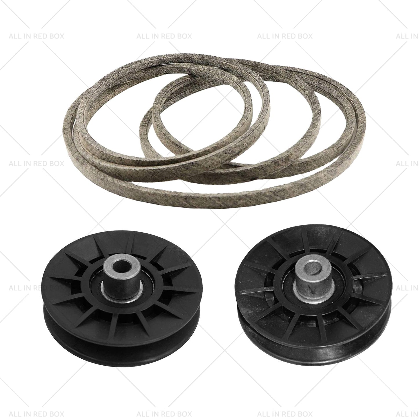 Belt and V Idler Pulley and Flat Idler Pulley Suitable For Husqvarna LS XLS GTH LGT-2