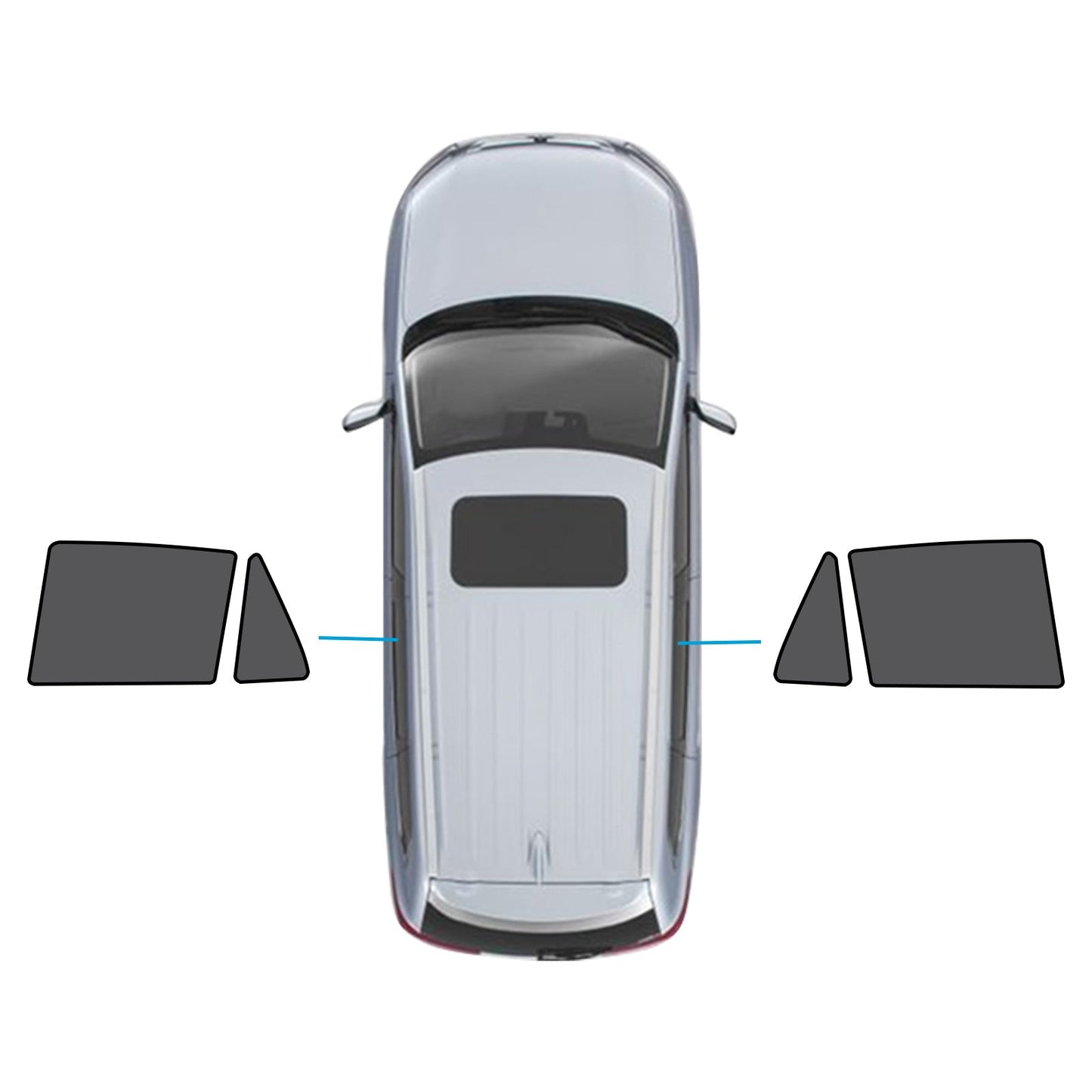 Car Window Sun Shade Magnetic Mesh Blind Suitable For BMW X5 E70 2006-2013-4