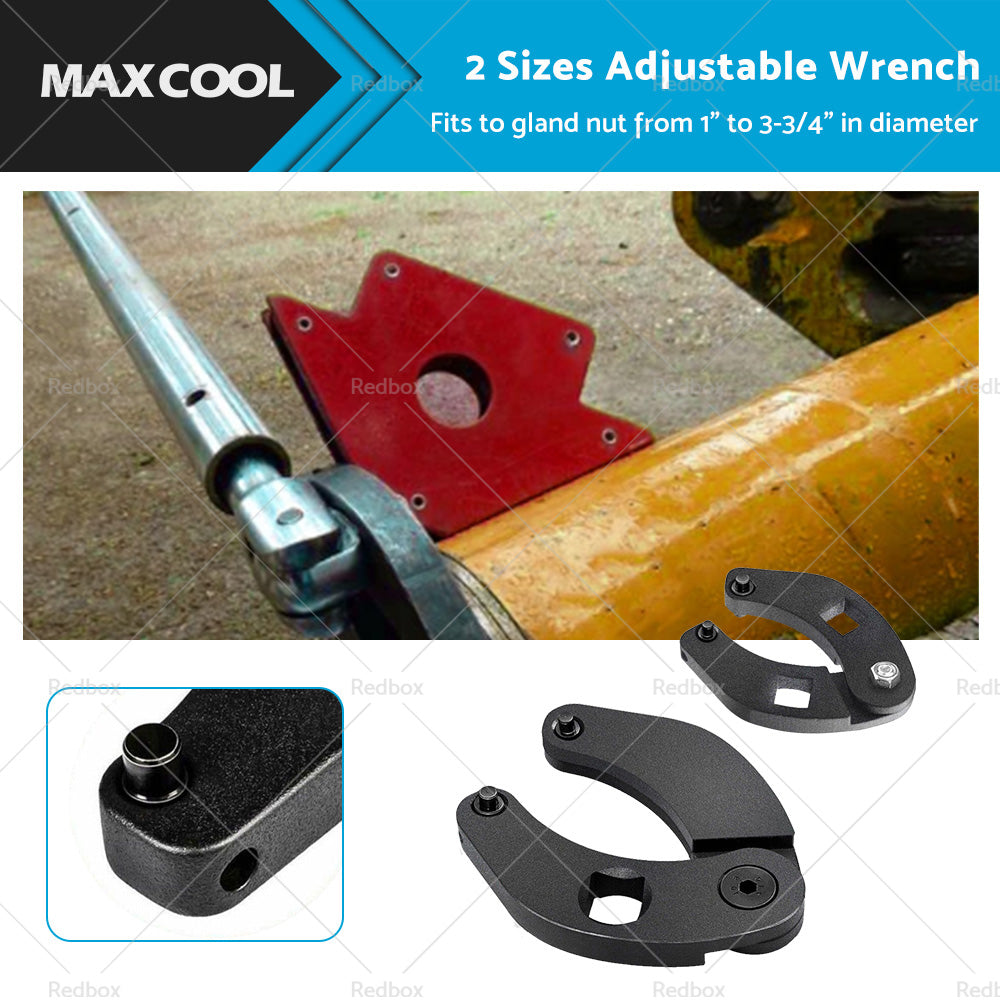 Adjustable Gland Nut Wrench 12667463 Spanner Tool Set for Hydraulic Cylinders-0
