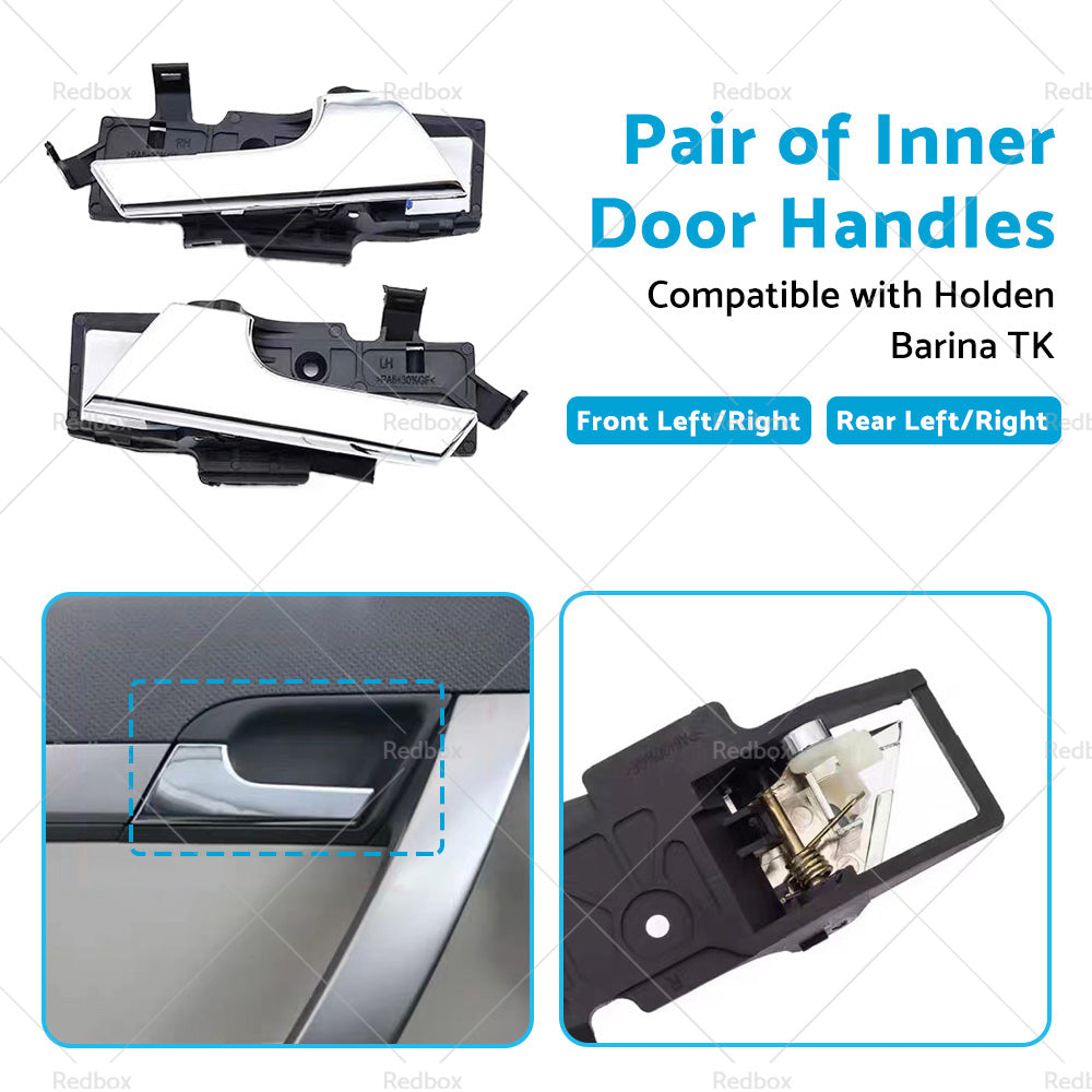 Front Rear Pair Left Right Inner Door Handle Suitable for Holden Barina TK 05-11-4