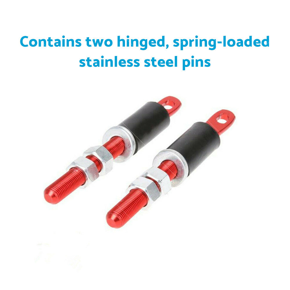 2Pcs Universal Racing Mount Bonnet Hood Plus Flush Latch Pin Locking Kit-3