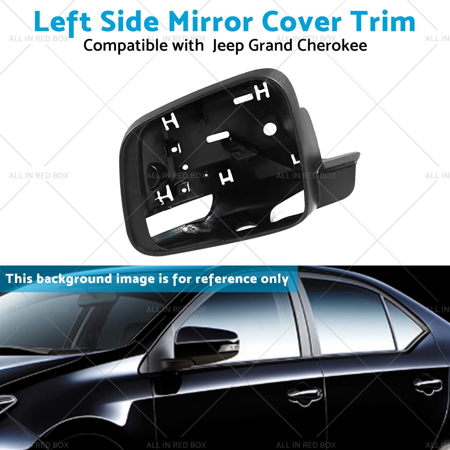 Left Side Mirror Cover Trim Frame Suitable for Jeep Grand CherokeeWK 2010-on-3