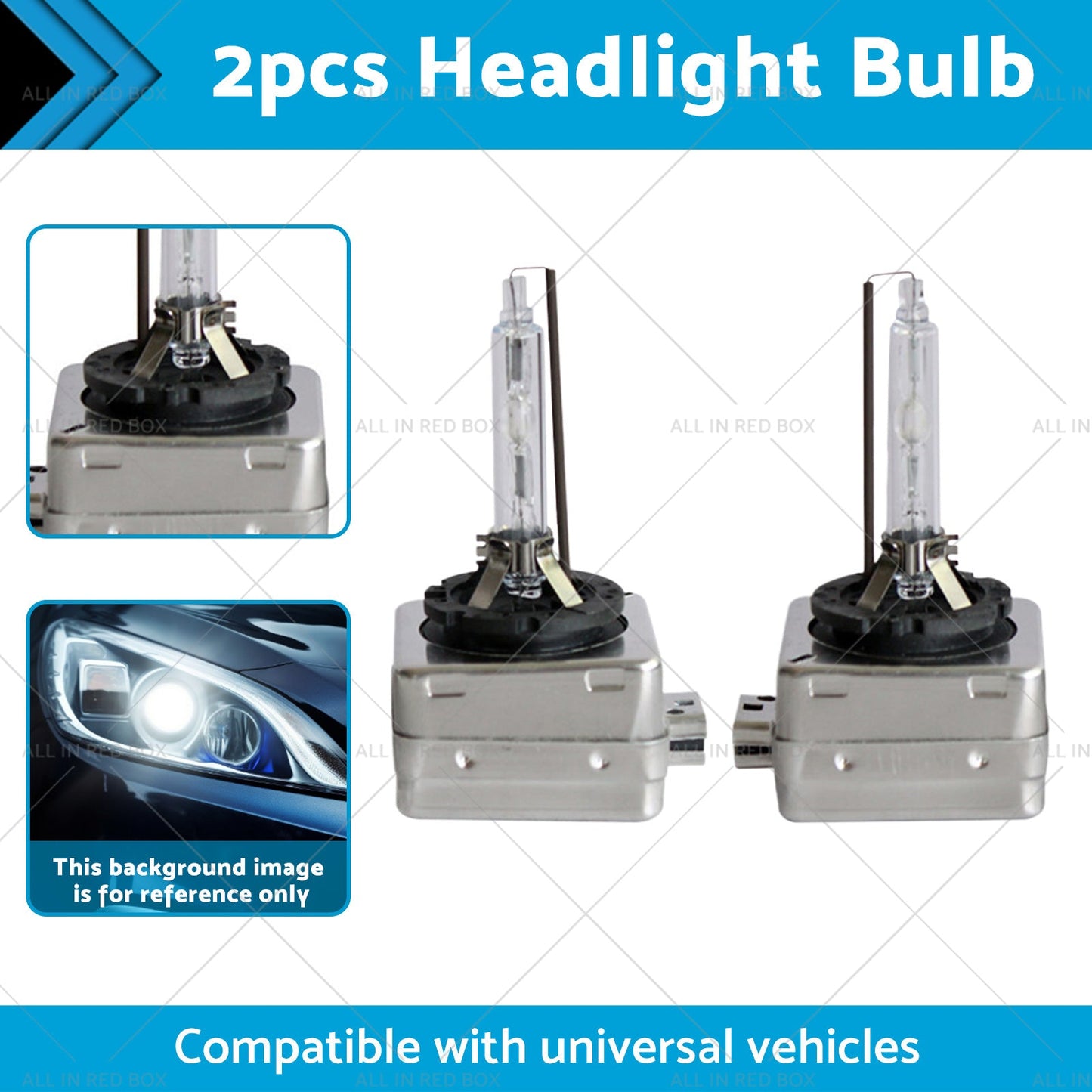 8000K Heavy Duty D1S HID Xenon Headlight Replacement Bulbs Suitable for BMW Mini-1