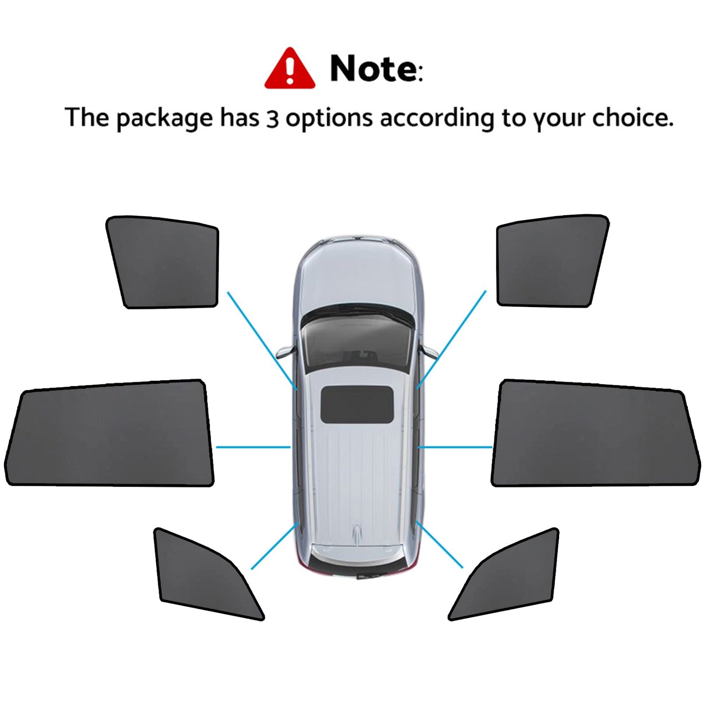 Magnetic Mesh Sun Blind Shades Suitable for Audi Q7 4LB 06-15 On Front/Rear-2