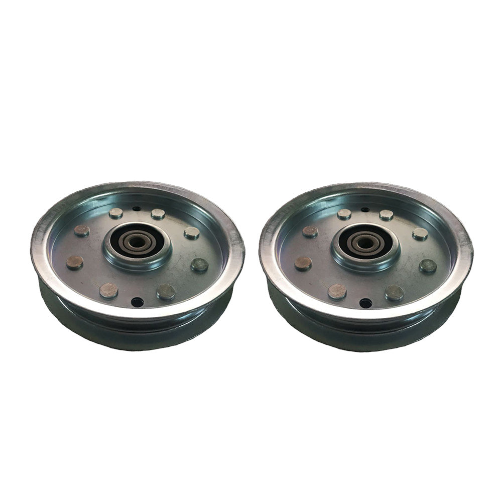 2x Flat Idler Pulley 753-08171 Suitable For Cub Cadet & MTD Ride-On Mowers 756-04129-0