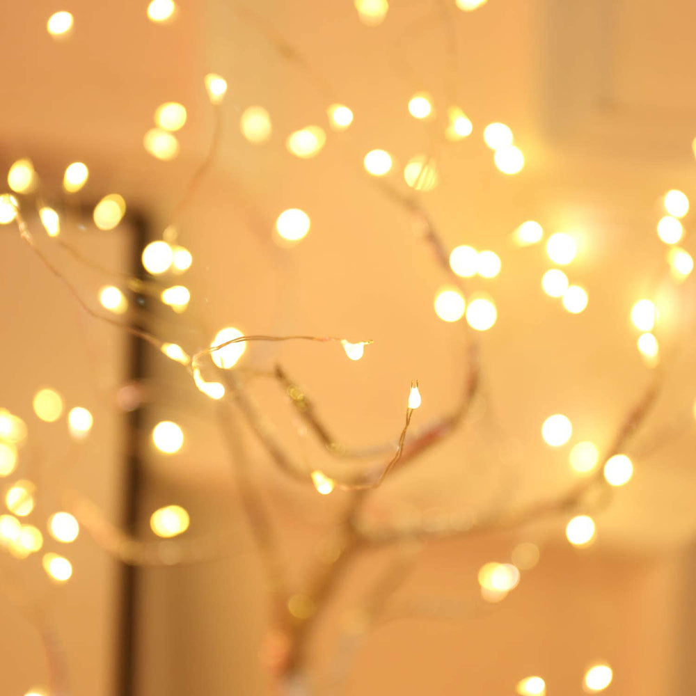 Battery Powered USB LED Fairy Tree Light Copper Wire Home Party Decoration Lamp-3