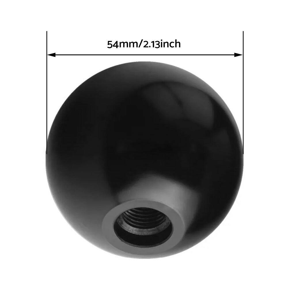 1 Set Universal 5 Speed Car MT Manual Round Ball Gear Shift Knob Shifter Lever-4