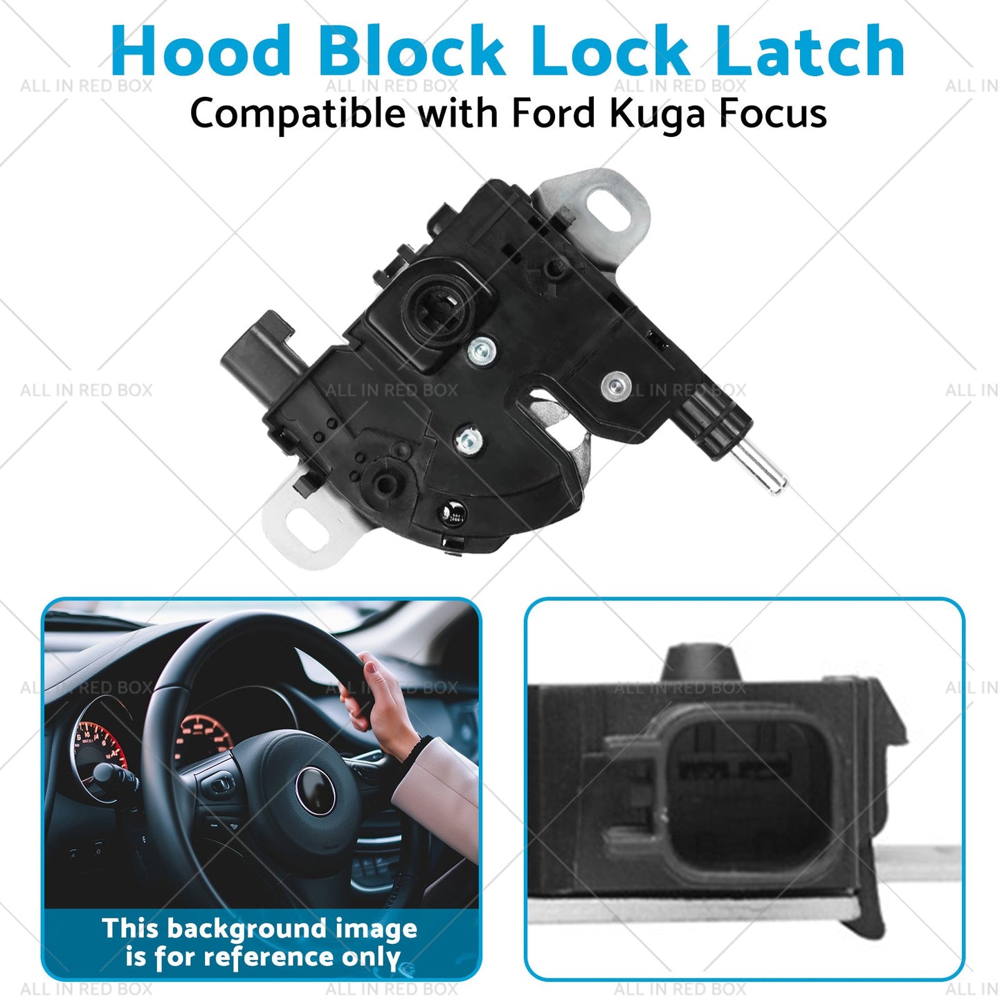 Hood Block Lock Latch Suitable for Ford Kuga Focus 3M51-16700-AC 4895285-3