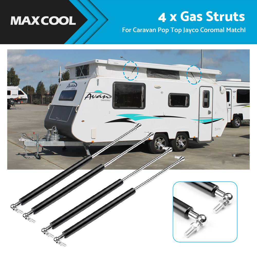 4 x Gas Struts For Caravan Pop Top 825mm x 330N Jayco Coromal Match 7645WI-4