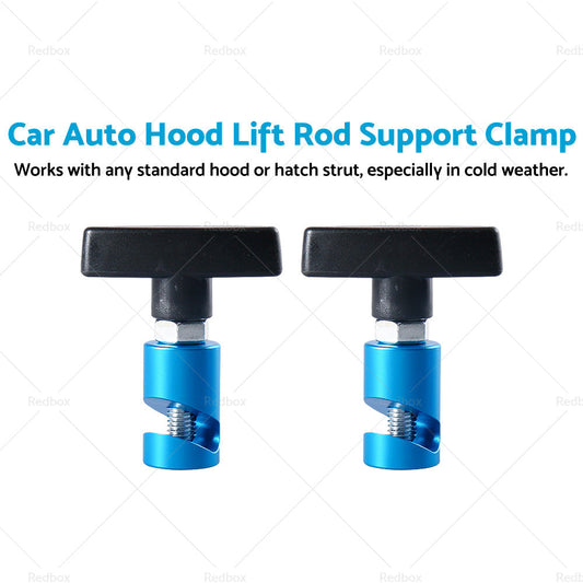 2X Car Auto Hood Lift Rod Support Clamp Shock Prop Strut Stopper Retainer Tool-1