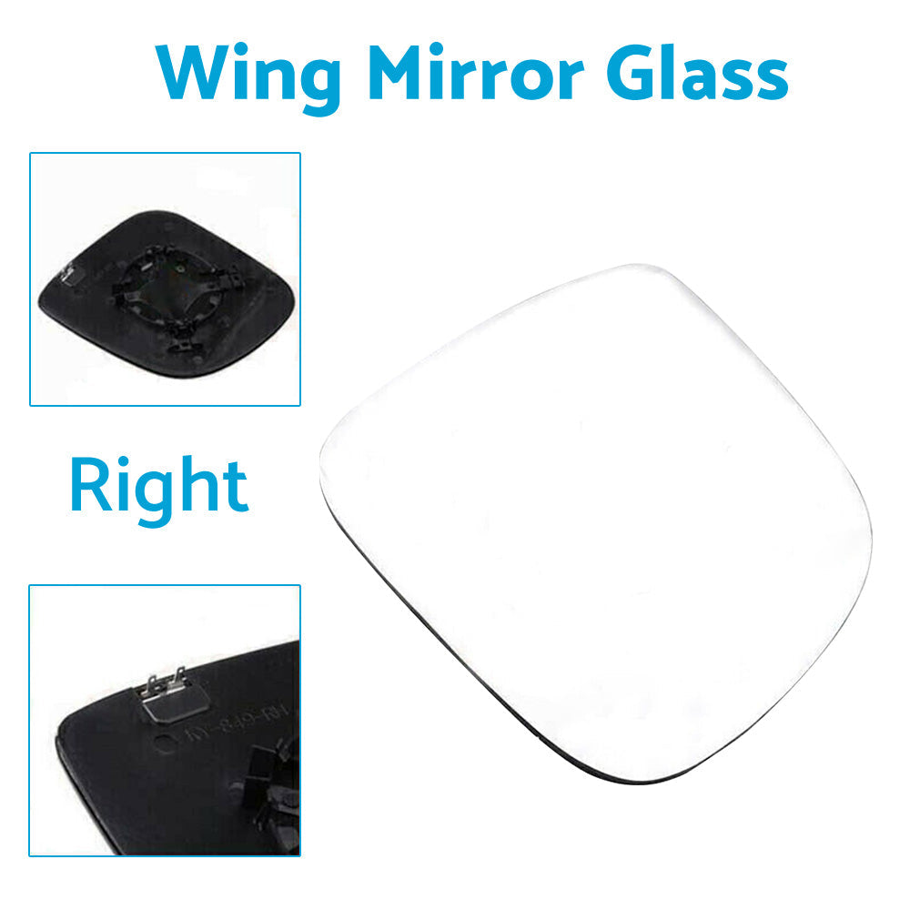 Right Side Mirror Glass Suitable For VW Amarok 2010-2018 With Heated Convex Base-4