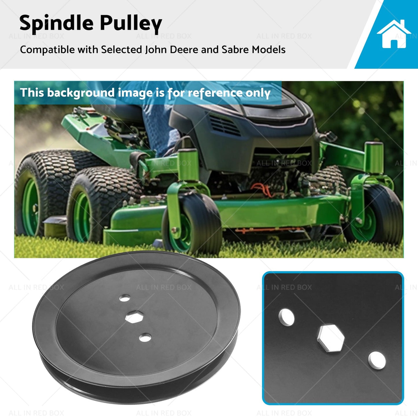 Blade Spindle Pulley suitable Suitable for John Deere Sabre Mowers D105 GX20367-0
