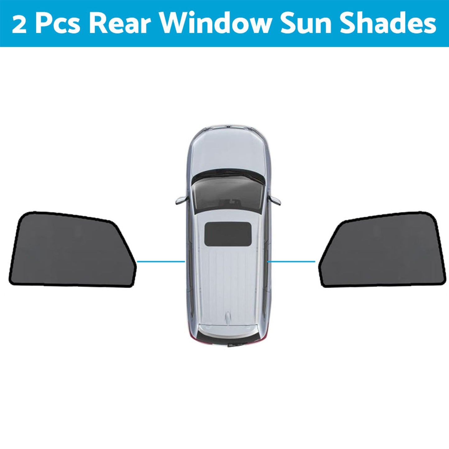 Magnetic Mesh Sun Blind Shades Suitable for Audi Q5 FY 2017-2025 On Front Rear-2