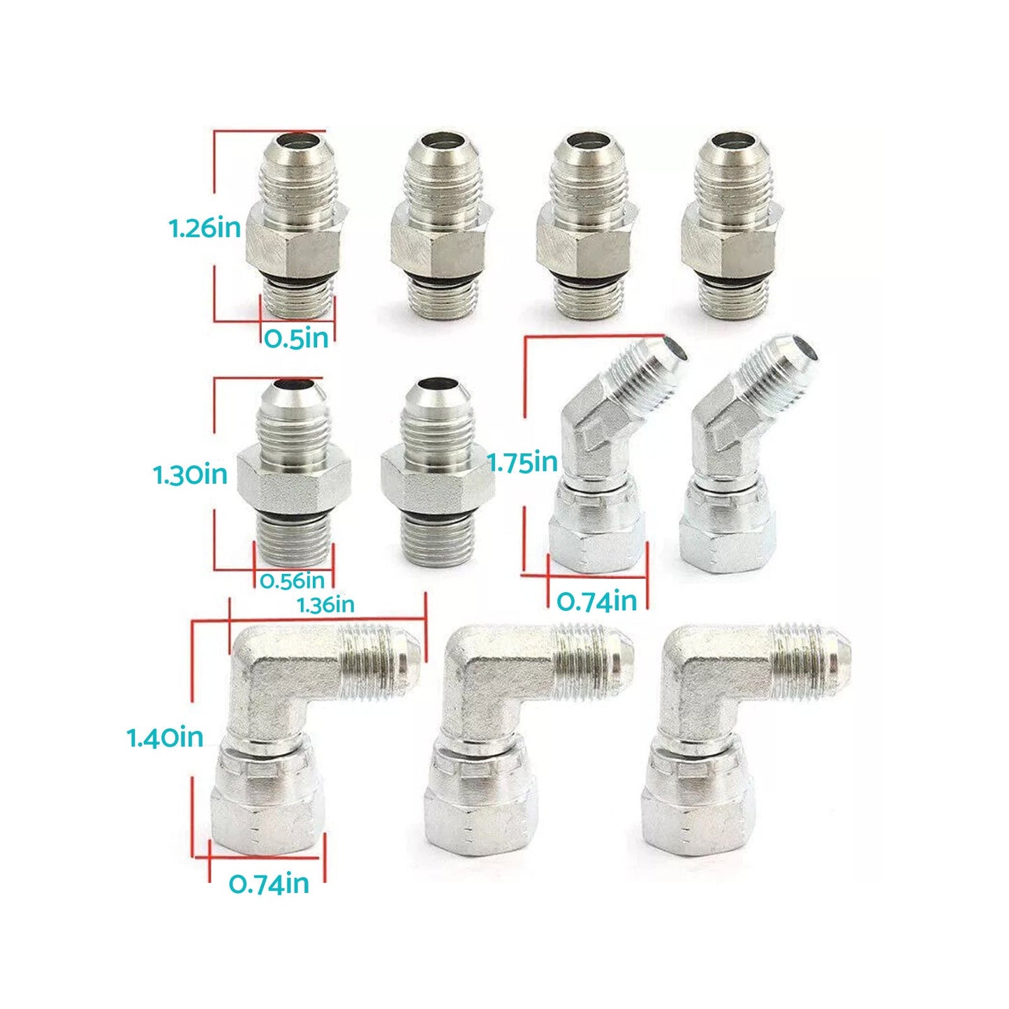 High Pressure Oil Pump HPOP Hoses Lines Set Suitable For E-350 Club Wagon-3
