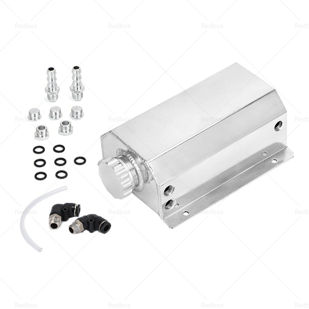 Universal Aluminum 2L Coolant Radiator Overflow Recovery Water Tank Bottle-1