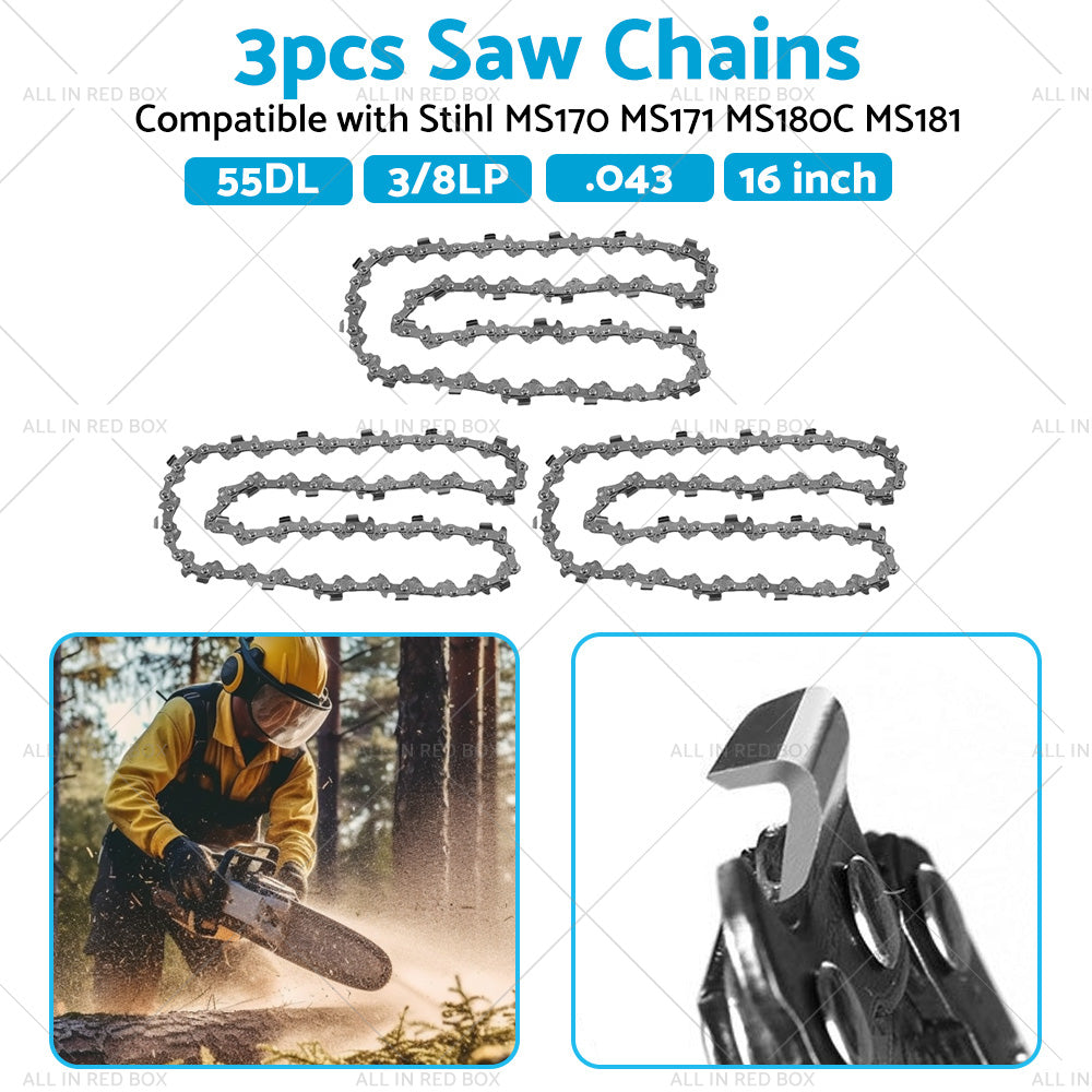 Chainsaw Chain 16inch 55DL 3 8 LP. 043 Suitable For STIHL MS170 MS171 MS180C MS181-2