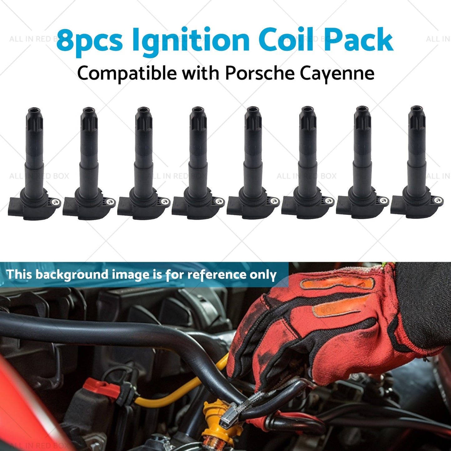 8x Ignition Coil Pack Suitable for Porsche Cayenne 9PA 03-06 4. 5L M 48. 00 48. 50-4