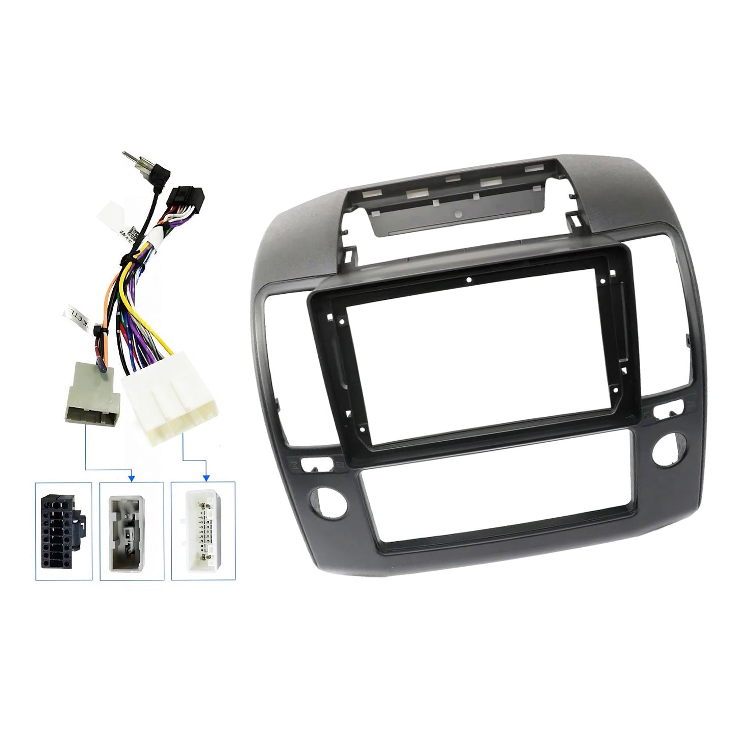 9'' Stereo Radio Dash Frame w/ Android Adapter Suitable For Nissan Navara 06-12-0