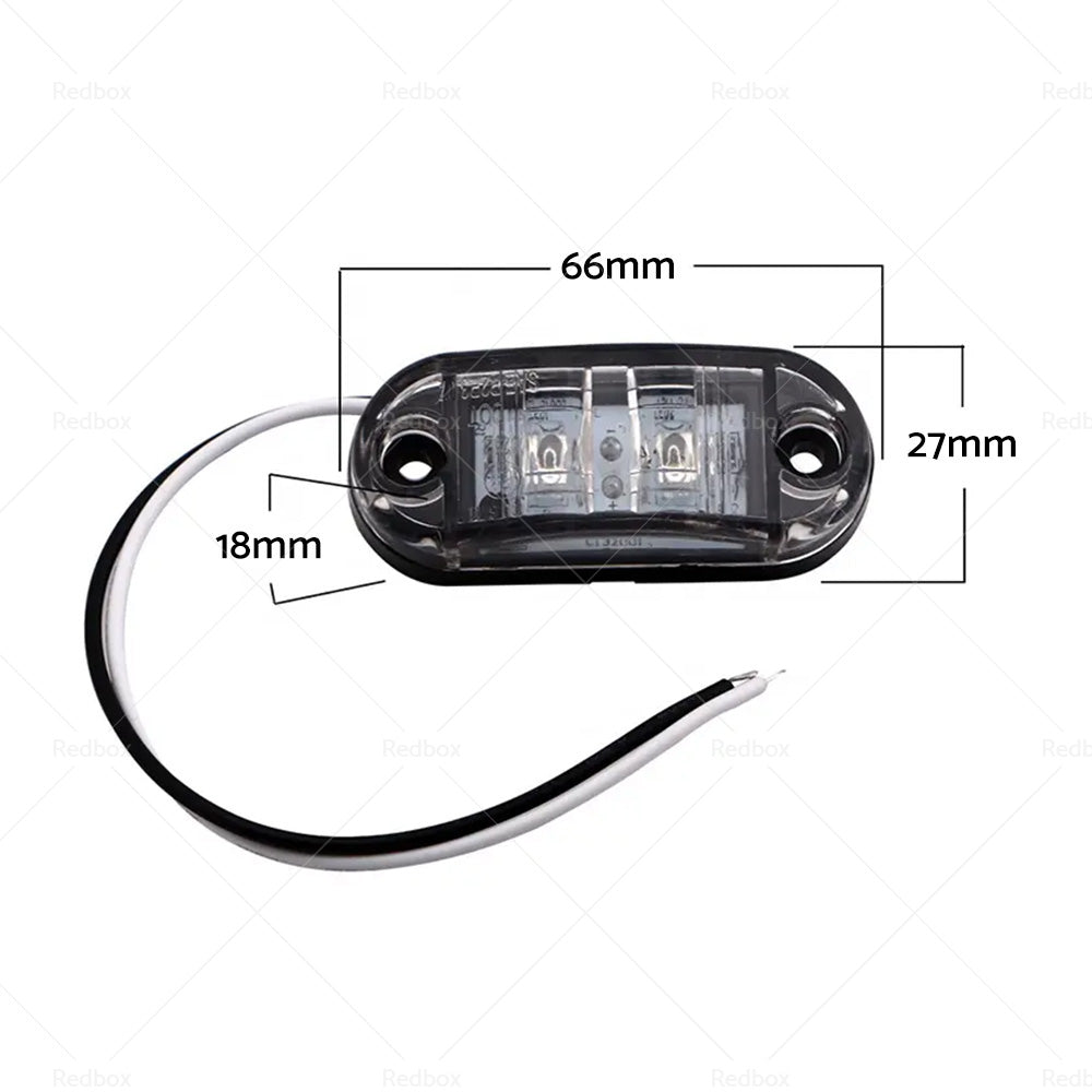 LED Side Marker Clearance Lights Indicators Suitable For Trailer Truck RV 12 24V-4