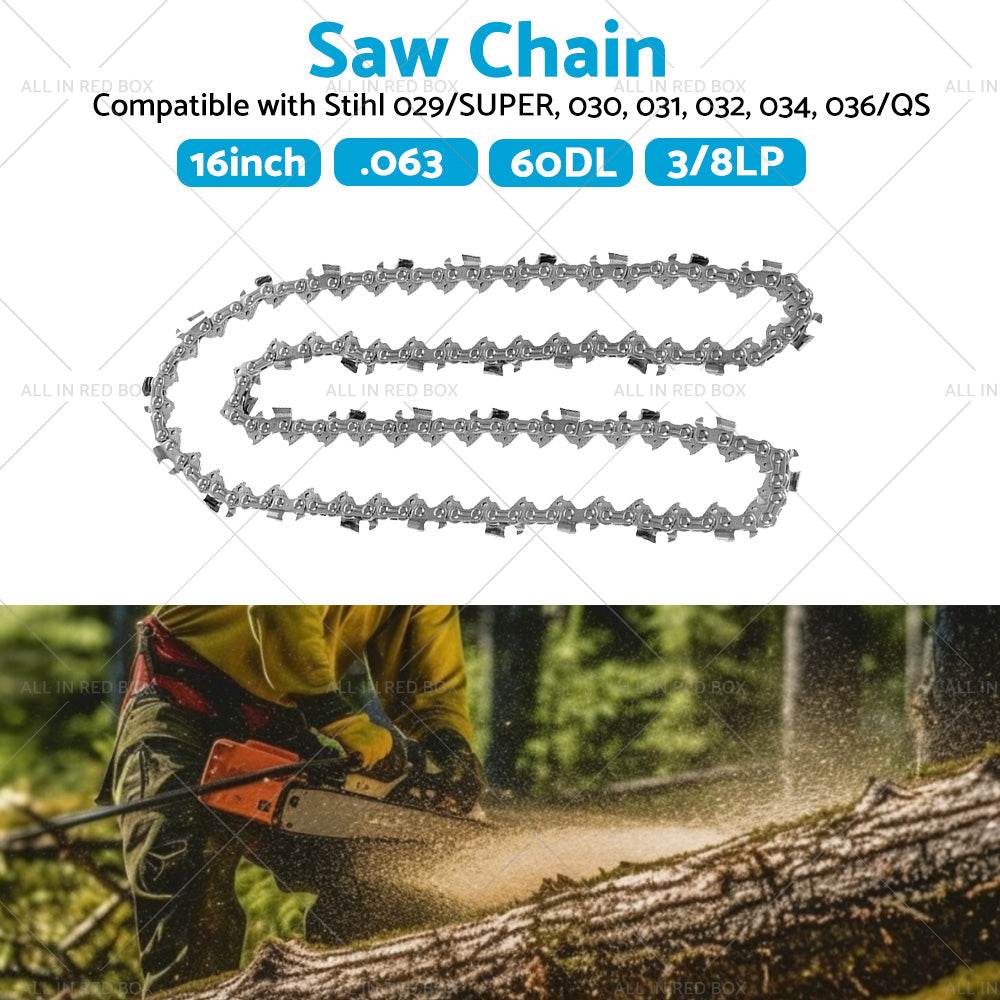 Tungsten Chainsaw Chain Semi Chisel 3 8. 063 60 DL Suitable for STIHL 16inch-2