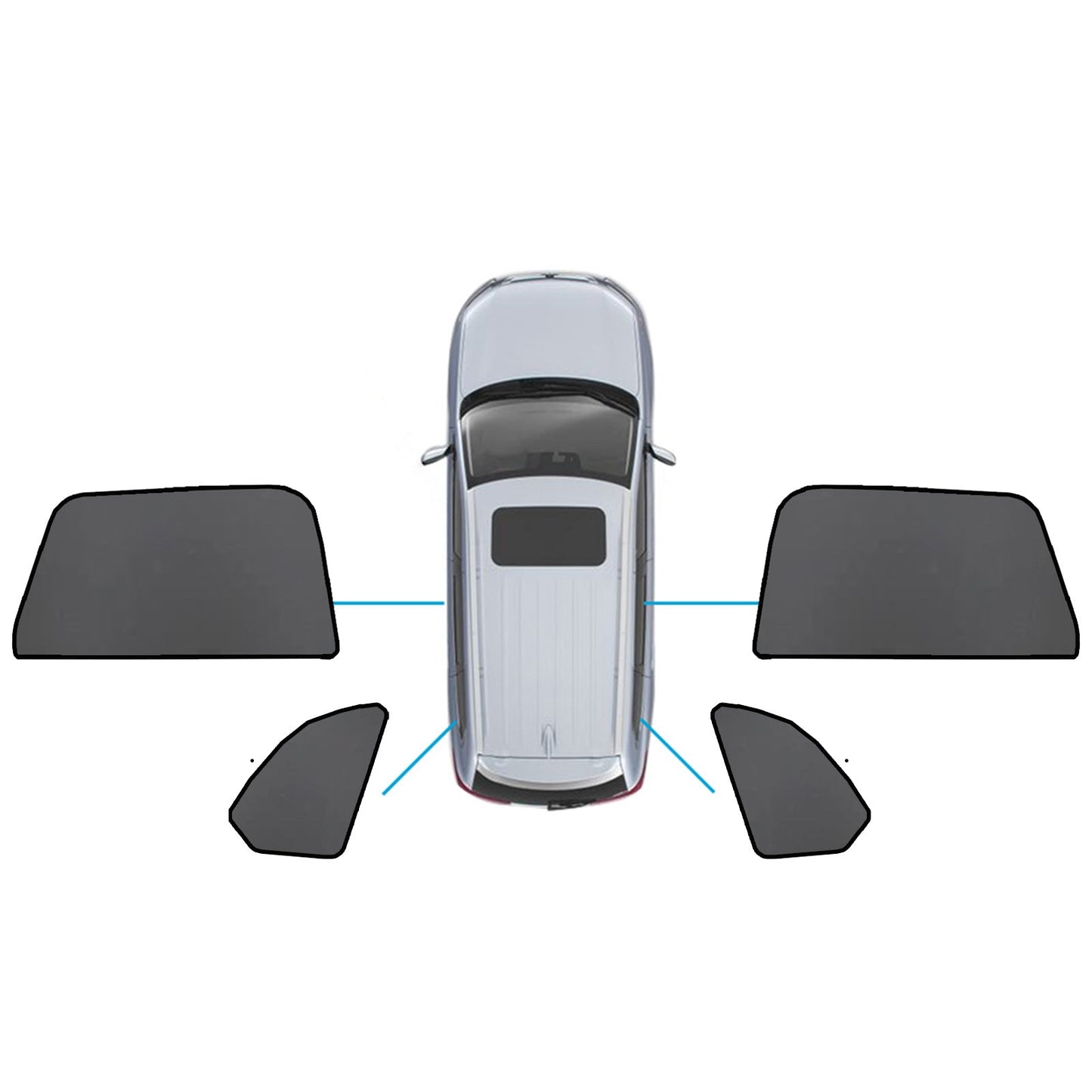 Car Window Sun Shade Magnetic Sun Blind Mesh Suitable for BMW X5 F95 G05 2018-On-3