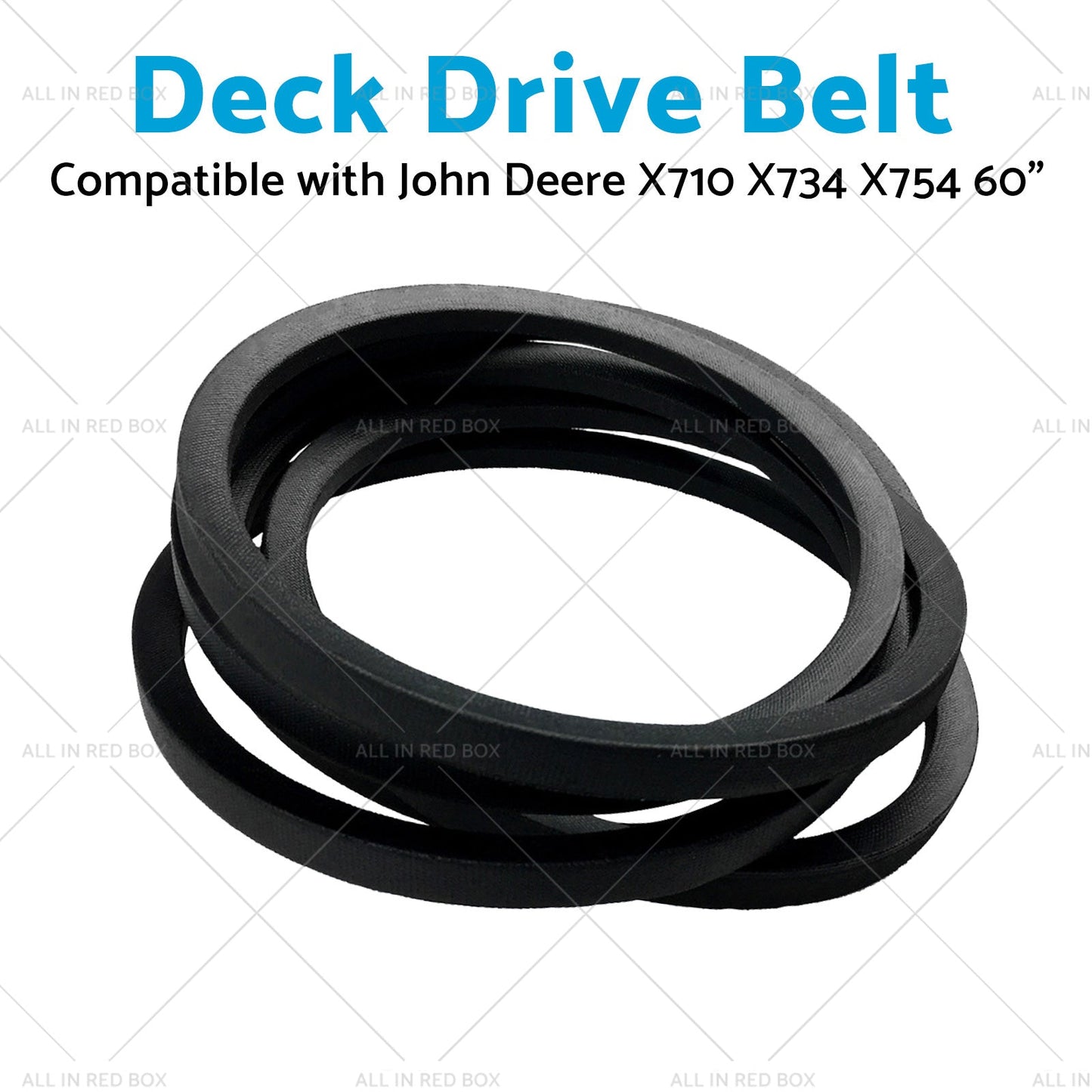 M163993 Deck Drive Belt Suitable for John Deere Riding Mower X710 X734 X754 60 inch-4