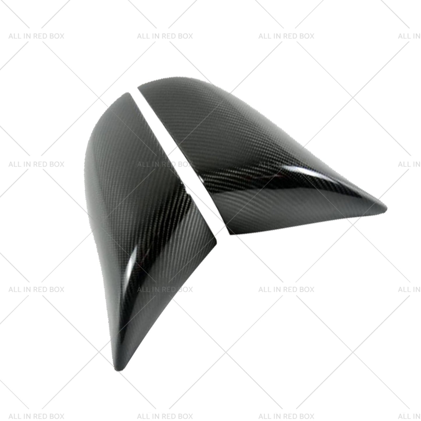 2x Real Carbon Fiber Wing Side Mirror Cover Trim Suitable For Tesla Model S-4