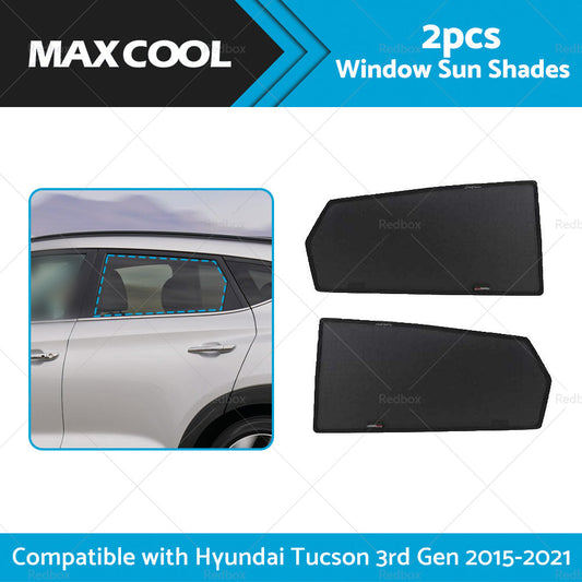 2PCS Rear Car Window Sun Shades Suitable For Hyundai Tucson 3rd Gen 2015-2021-1