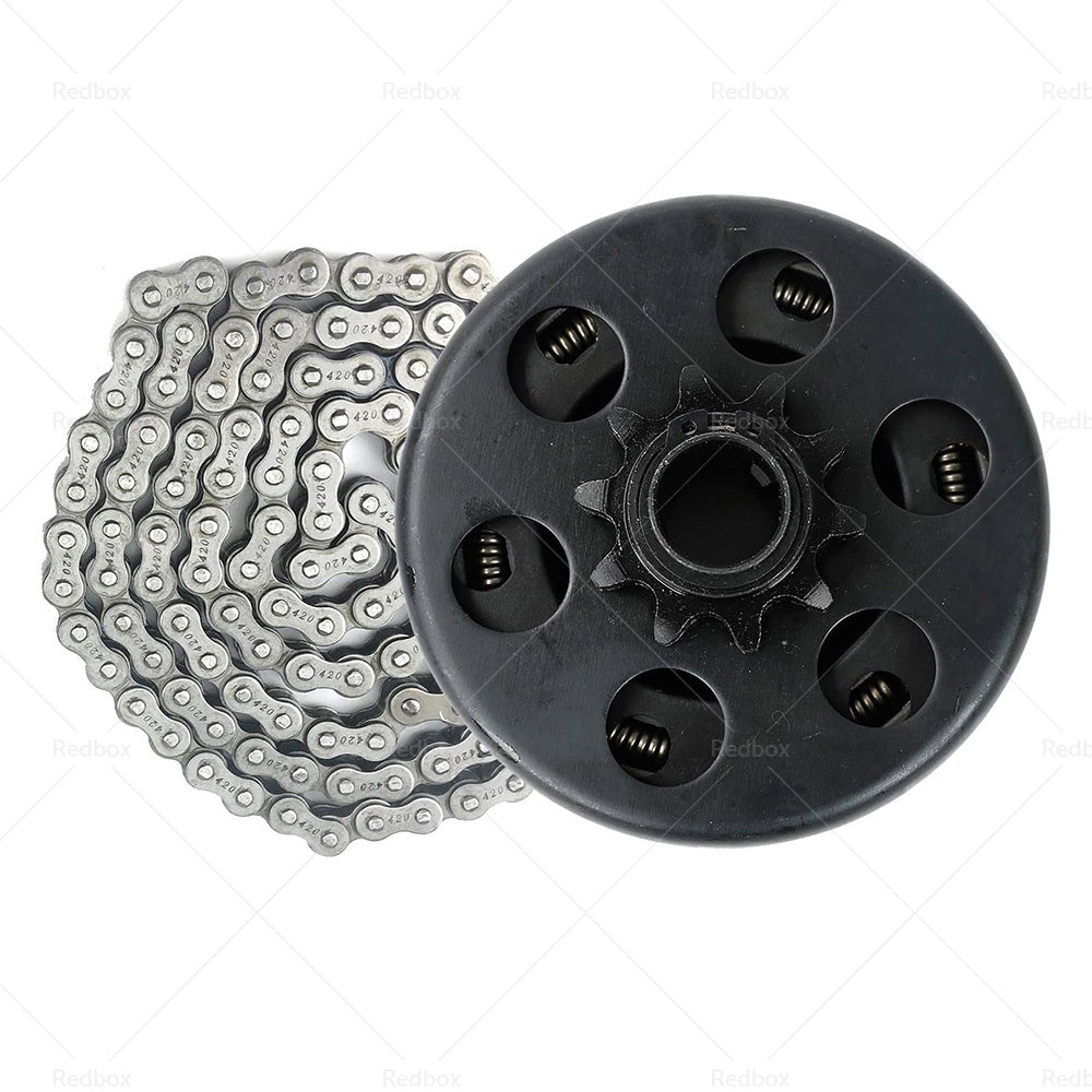 Centrifugal Clutch 3 or 4 inch Bore 10 Tooth W or 420 Chain Suitable For Go Kart 6. 5HP-4