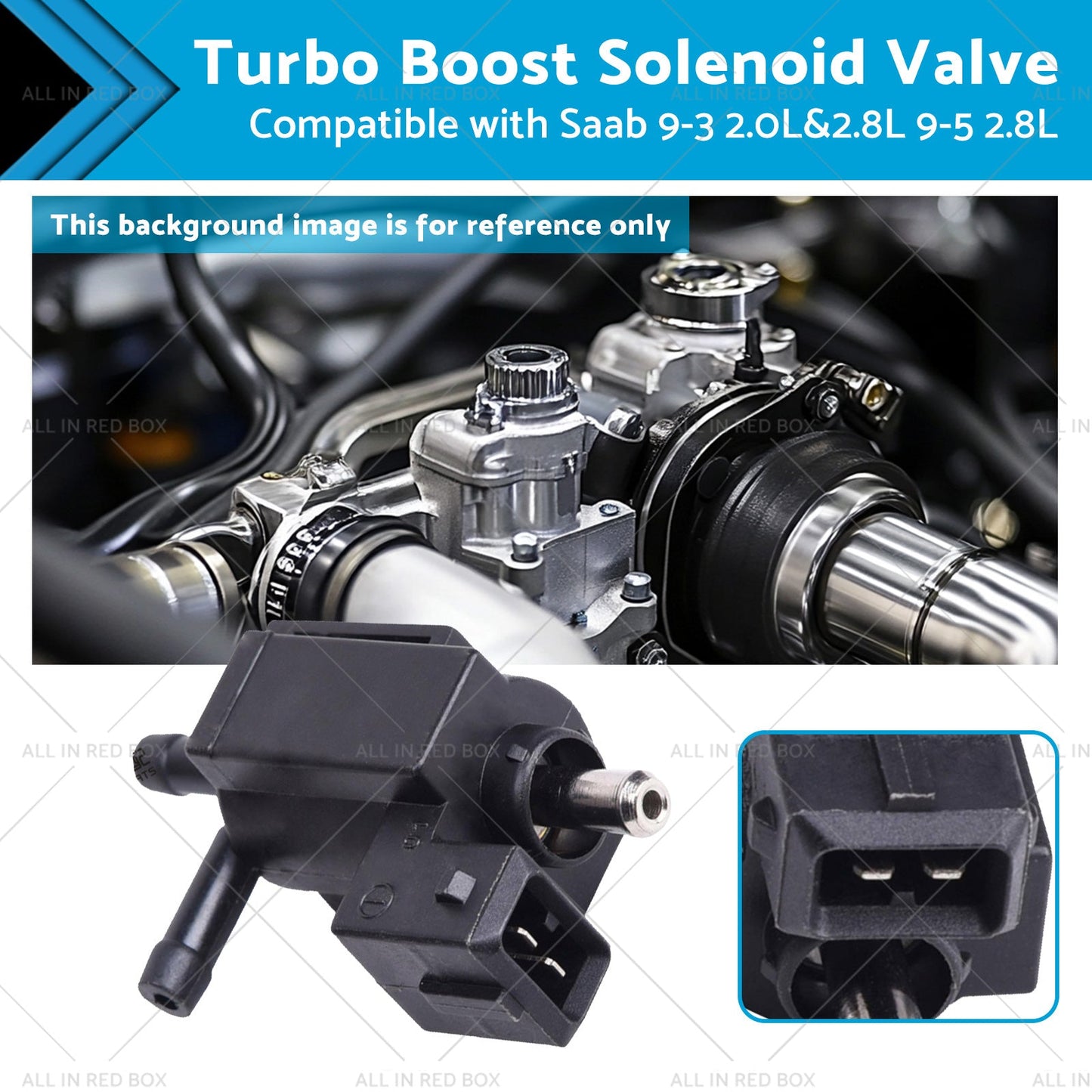 Turbo Boost Solenoid Valve Suitable for Saab 9-3 2. 0L and 2. 8L 9-5 2. 8L 728311040-0