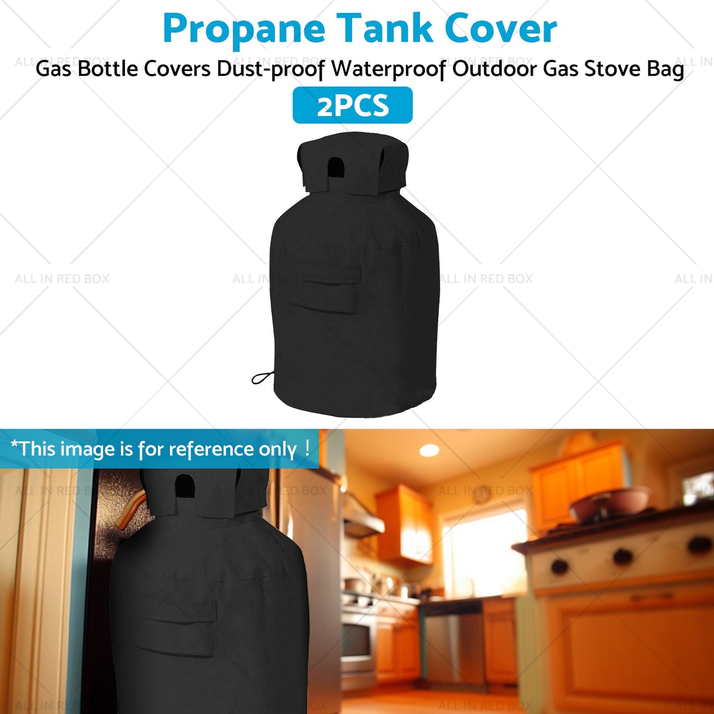 2PCS Propane Tank Cover Gas Bottle Covers Dust-proof Waterproof Gas Stove Bag-3