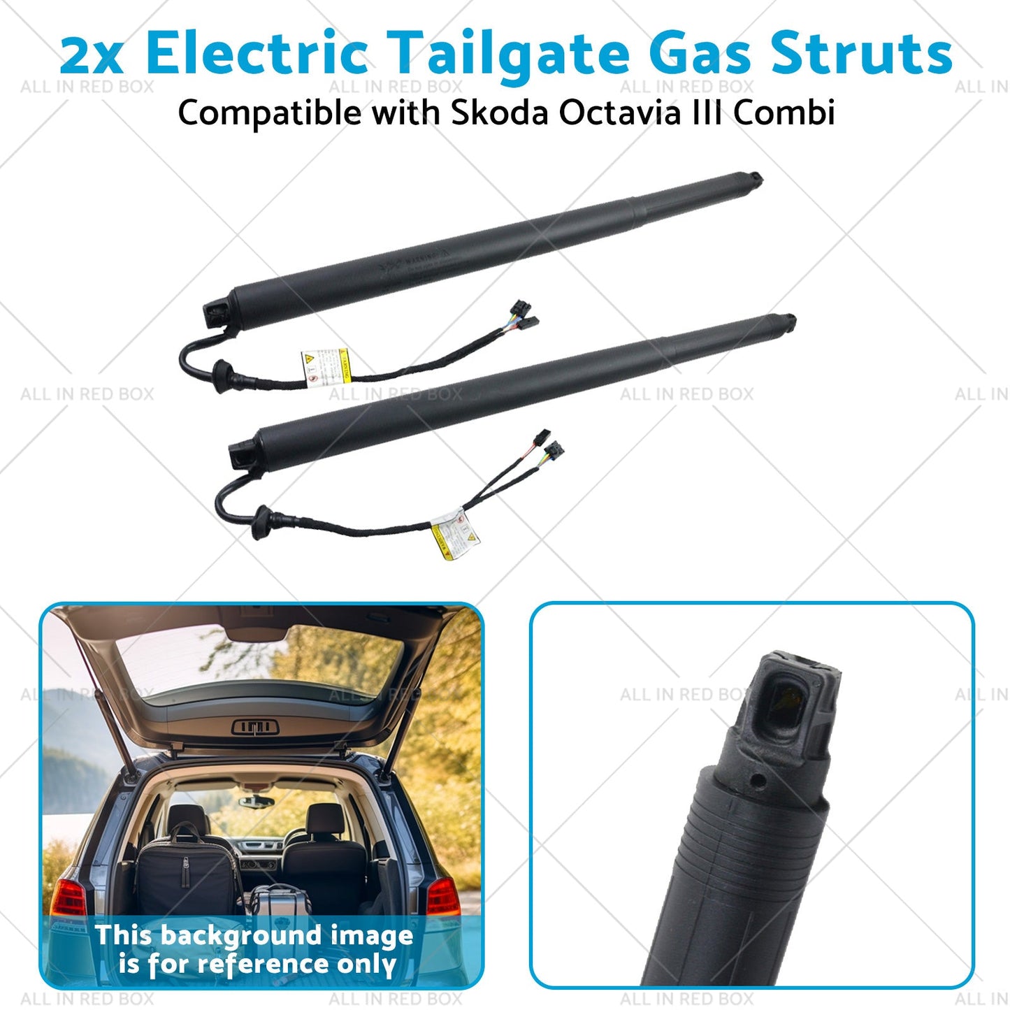 5E9827851F 2x Electric Tailgate Gas Struts Suitable for Skoda Octavia III Combi-3