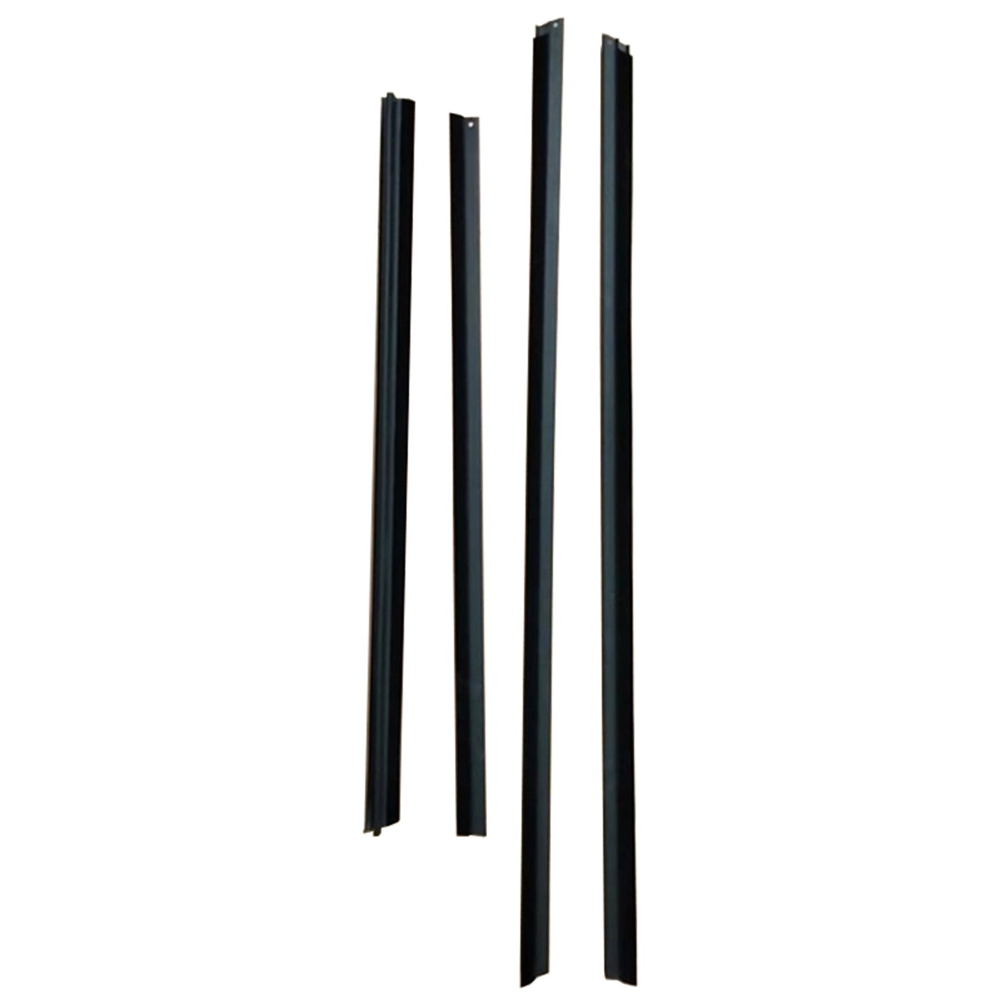 4Pcs Door Seal Weatherstrip Kit Black Rubber Suitable For Honda Jazz 2008-2013-2