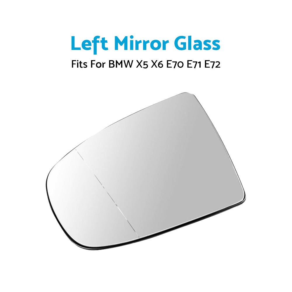 Left Heated Wing Side Mirror White Glass Suitable For BMW X5 X6 E70 E71 E72-4