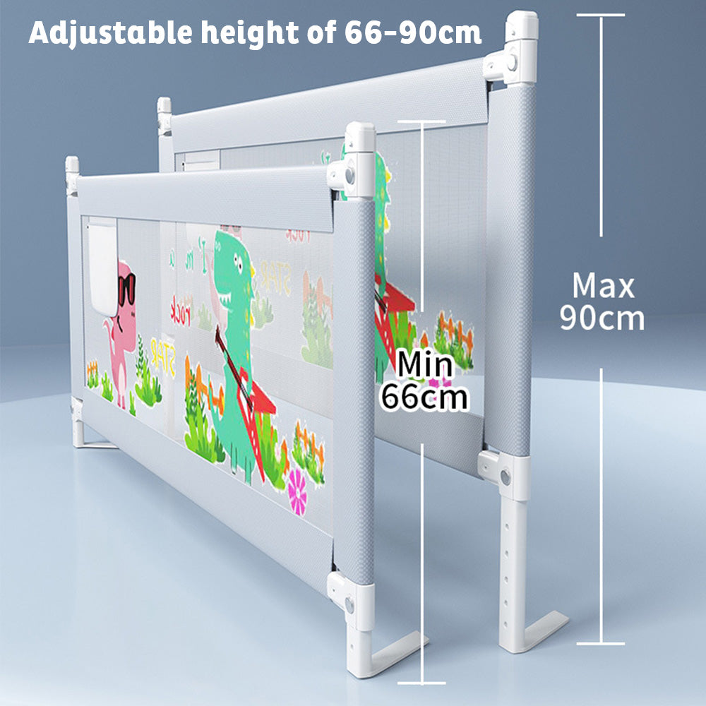 Adjustable Folding Kids Safety Bed Rail/BedRail Cot Guard Protecte Child Toddler-3