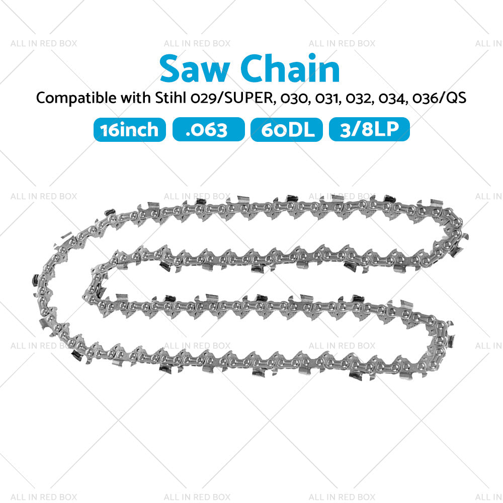 Tungsten Chainsaw Chain Semi Chisel 3 8. 063 60 DL Suitable for STIHL 16inch-4