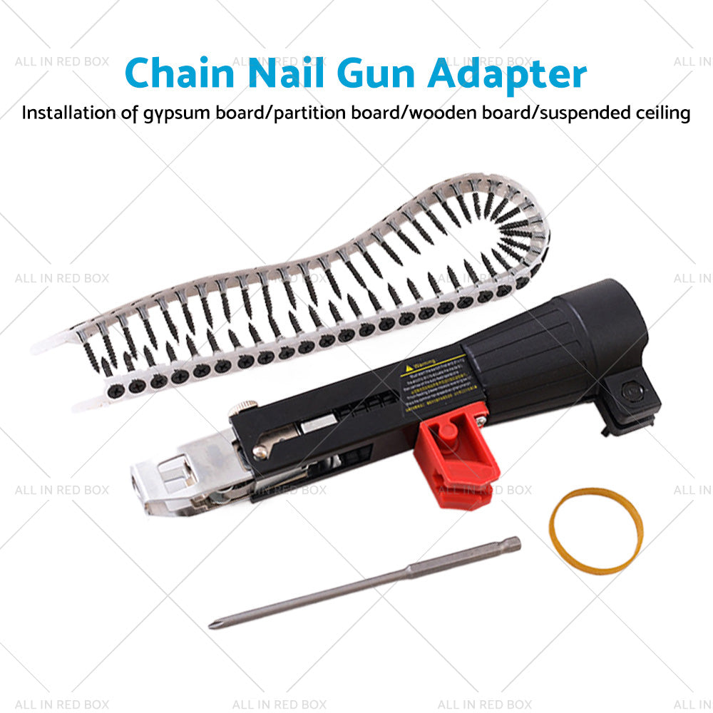 Automatic Screw Chain Nail Gun Adaptor Suitable For Drill Plaster Board Drywall-4