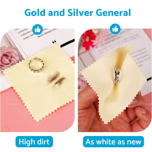250PCS Jewelry Cleaning Cloth Wrapped For Silver Gold Brass Coin Ring-1
