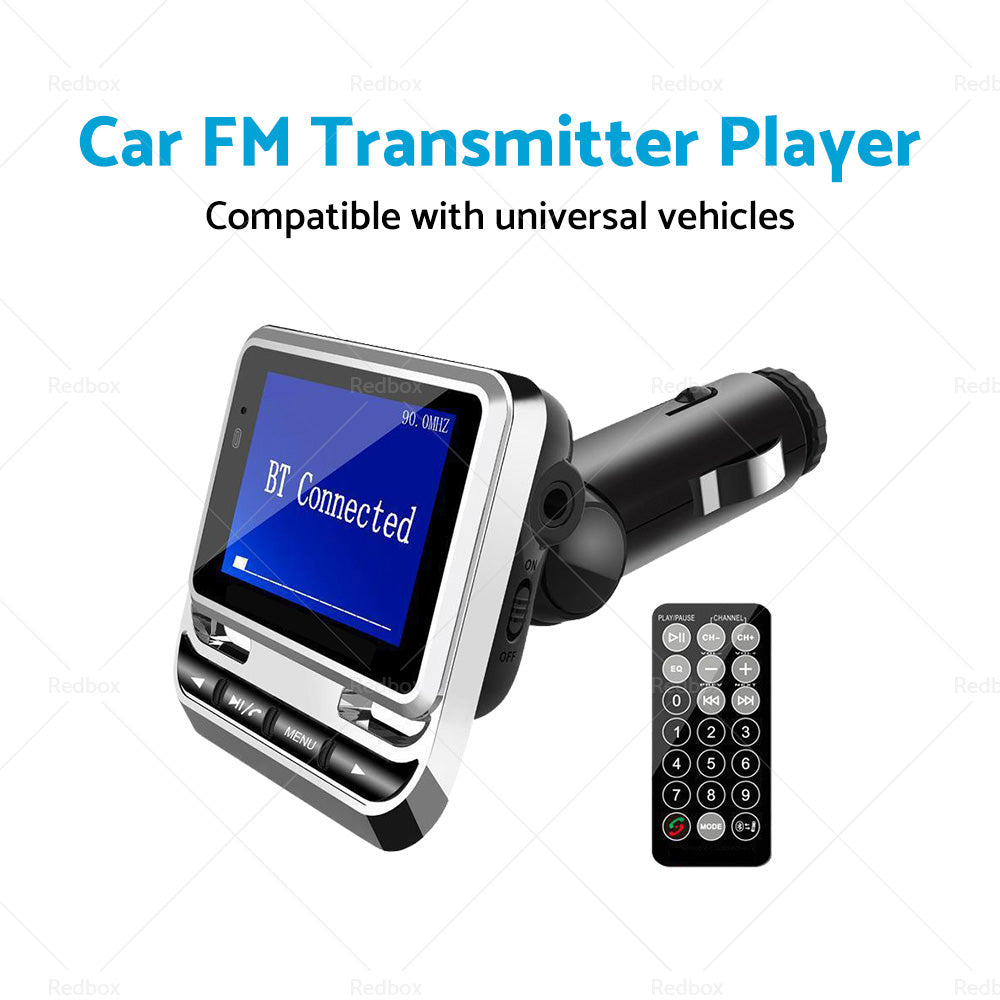 Handsfree Wireless Bluetooth-compatible Car FM Transmitter MP3 Player USB Charge-3